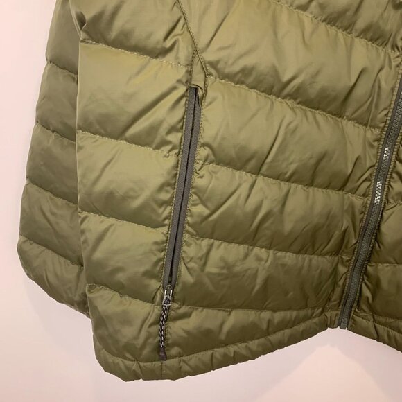 NWT Lands' End Men's 800 Down Packable Jacket Size 2X (50-52) Olive Green - Picture 9 of 12